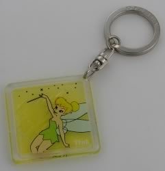 Tinker Bell Etched Lucite Key Chain