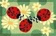 Washable Ladybugs Indoor/Outdoor Rug
