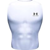 Under Armour 0038 Men's Heat Gear Sleeveless Full Tee - White