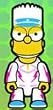 Qee: Bart Simpson "Mania Series" Evil Knievel Keychain
