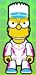 Qee: Bart Simpson "Mania Series" Evil Knievel Keychain