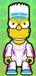 Qee: Bart Simpson "Mania Series" Evil Knievel Keychain