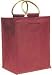 One Six Bottle Burgundy Wine Bag - Naturally Green