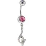 SAVE $15.01 - Silver BABY PHAT Single CAT Belly Ring $9.99