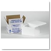 26" x 19 3/4" x 10 1/2" Insulated Container (271C) Category: Shipping and Moving Boxes