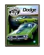 Dodge Super Bee Design Green Clock