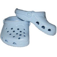 Light Blue Garden Clogs. Fits 18" Dolls Like American Girl
