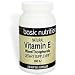 Basic Nutrition Natural Vitamin E Mixed Tocopherols, 200 IU, Softgel Capsules - 240 ea Image