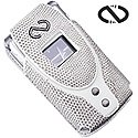 Naz (Alpine Gray) Motorola V3 Razr With Swivel Belt Clip - Matching Keyring / Moneyclip - Boa Series + 12V Car Charger - By Pcmicrostore