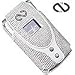 Naz (Alpine Gray) Motorola V3 Razr With Swivel Belt Clip - Matching Keyring / Moneyclip - Boa Series + 12V Car Charger - By Pcmicrostore