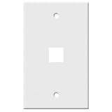 OnQ ValuePort - Wall mount plate - white - 1 port