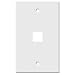 OnQ ValuePort - Wall mount plate - white - 1 port Image