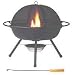 OUTDOOR FIREPLACE WITH GRILL