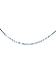 7 Row Medium Blue Cable Saxe Coated Chain With 14K Goldy Clasp Stainless Steel Ch731