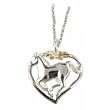 Black Hills Gold Necklace - Horse - Heart