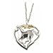Black Hills Gold Necklace - Horse - Heart