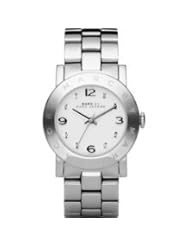 Marc by Marc Jacobs Womens MBM3054 Amy Midsize White Dial Watch