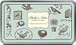 Rubber Stamp Set In Tin: Birds & Nests