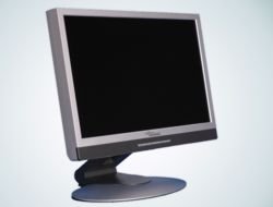 Fujitsu  Scenicview P24-1W 61 cm (24 Zoll) wide screen TFT Monitor schwarz/silber DVI (Kontrast 1000:1, 6 Ms Reaktionszeit)
