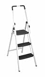 Cosco Magic Fold Three-Step Aluminum Step Stool, Silver #11-630ABL1