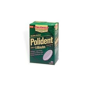 Polident 3 Minute Antibacterial Denture Cleanser, Triple Mint Fresh,  84 Tablets