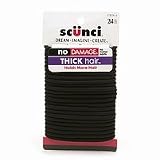 Scunci No Damage Thick Hair Elastics 24 pcs