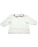 : Hartstrings Off White Knit Blouse w/ Rose Designs