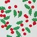 Holly Berries And Leaves Sprinkles/Quins Image
