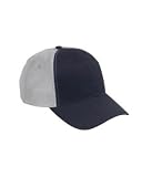 Grey and Navy Old School Baseball Cap Hat