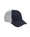 Grey and Navy Old School Baseball Cap Hat