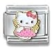 Clearly Charming Hello Kitty In Sun Dress Cat Animal Theme Licensed Charm Bracelet
