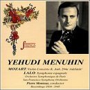 Lalo: Symphonie espagnole in Dm; Mozart: Concerto for violin in D