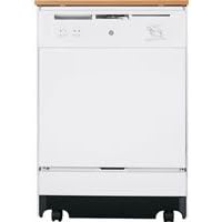 GE 24" White Portable Dishwasher