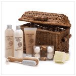 Sandalwood Naturals Spa Basket Lotion Scrub Crystals