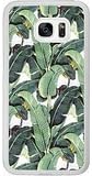 Cunghe Art Samsung Galaxy S7 Edge Case, White PC Hard Phone Cover Case For Samsung Galaxy S7 Edge 5.9 Inch With Design Milly Banana Leaf Phone Case