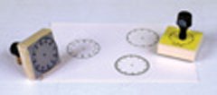 STAMP SET 3 CLOCK 5-MIN./60-MIN./HOUR NUMERALS