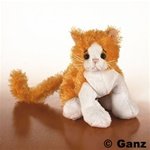 Webkinz Collectible Lil'Kinz Mini Plush Stuffed Animals Orange & White Cat