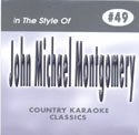 JOHN MICHAEL MONTGOMERY Country Karaoke Classics CDG Music CD