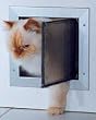 Small Plexidor Dog Door / Cat Door for Doors (Silver)