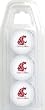 Washington State Cougars NCAA 3 Golf Ball Sleeve Pack