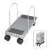 SAF2225 CPU Stand, Mobile, 4 Casters, 8-3/4x18x12-3/8, Aluminum