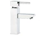 Square Single lever Basin Mixer Tap Chrome Plated 90163