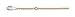 14k Two-tone AdjuStable Polished Flip-Flop Anklet