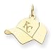 14K Kansas City Royals Med Initials Hat Charm