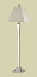 Floor Lamp 1-150W Edison Base 3-way 23" x 61"-cream per 2