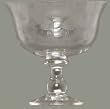 Individually Hand Etched Honeybee Glass Compote 6 1/2"H, 6 3/4"D