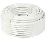 RG6 Digital TV/Satellite Coaxial Cable 25m Length in White