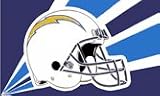 San Diego Chargers Helmet 3x5 Flag