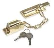 Battalion 1HEX4 Door Guard, Chain, Key Operated, Brass