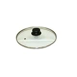 Glasdeckel 20 cm mit Edelstahlrand